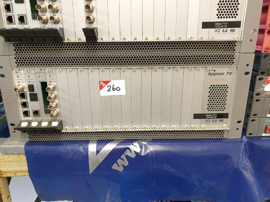Appear TV XC5000 chassis with plug in cards inc: D...