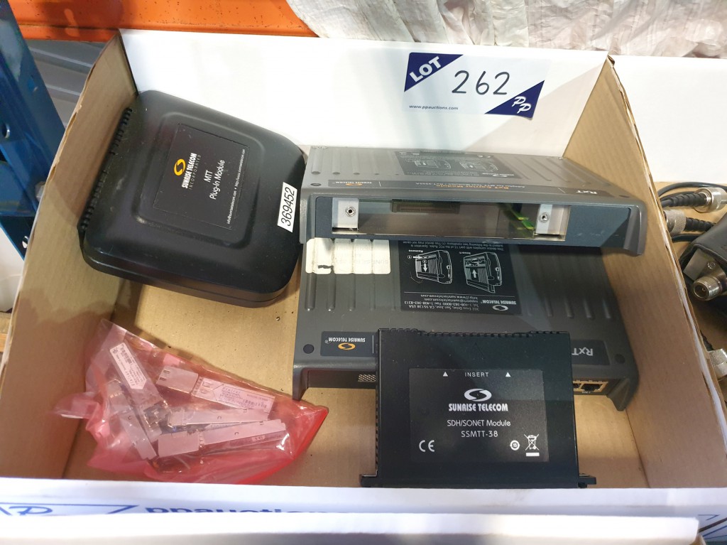 Qty various Sunrise Telecom inc: 2x RXT carrier mo...