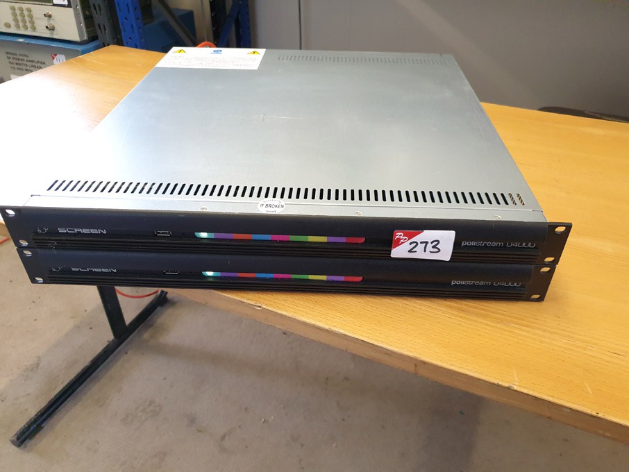 2x Screen Polistream U4000 subtitle screen transmi...