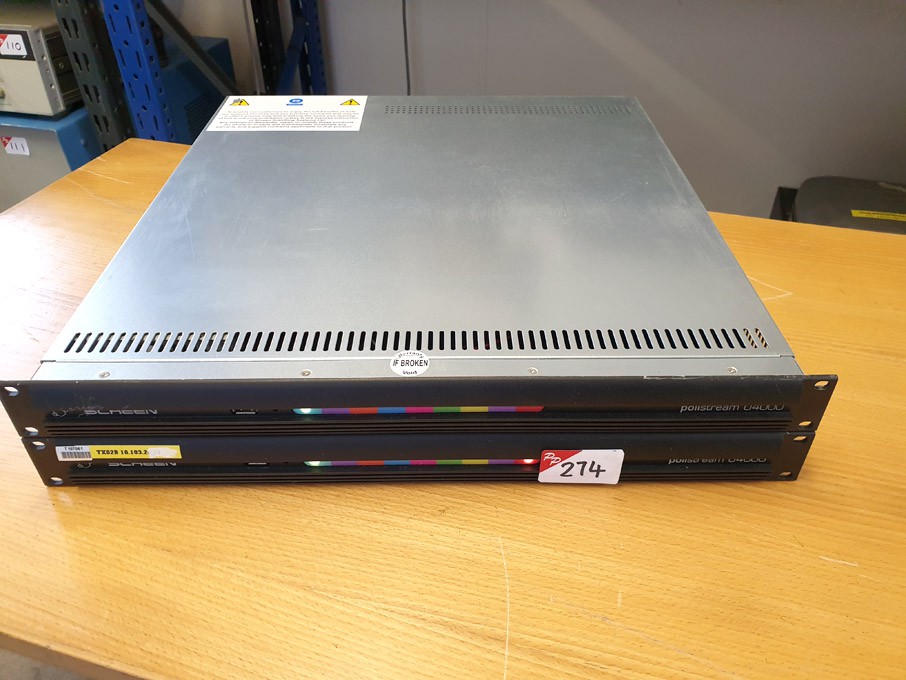 2x Screen Polistream U4000 subtitle screen transmi...