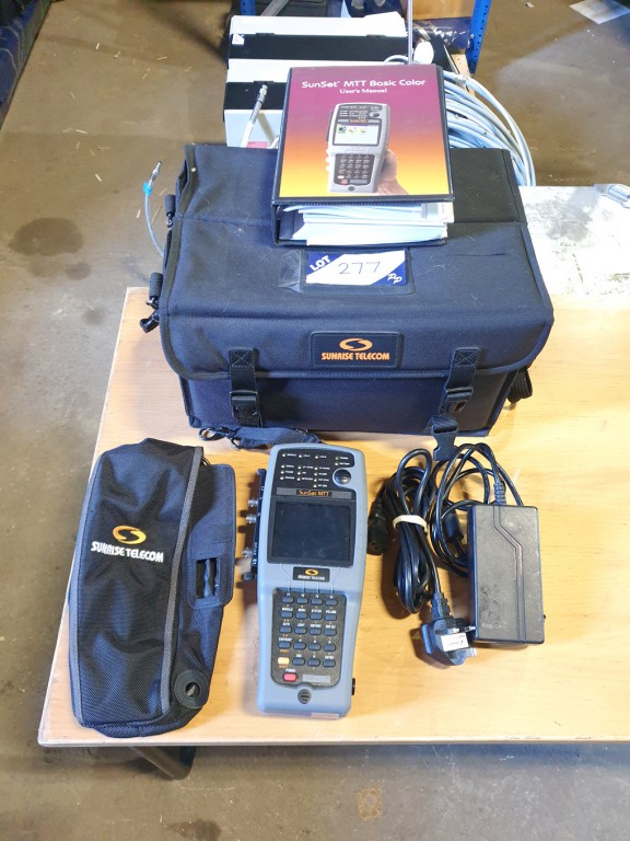 Sunrise Telecom MTT basic colour test set in carry...