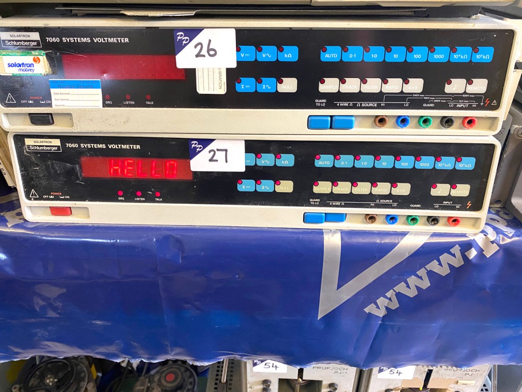 Solartron / Schlumberger 7060 systems voltmeter, 6...