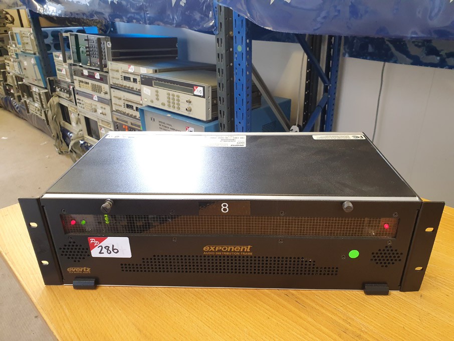 Evertz 400FR exponent audio distribution frame wit...