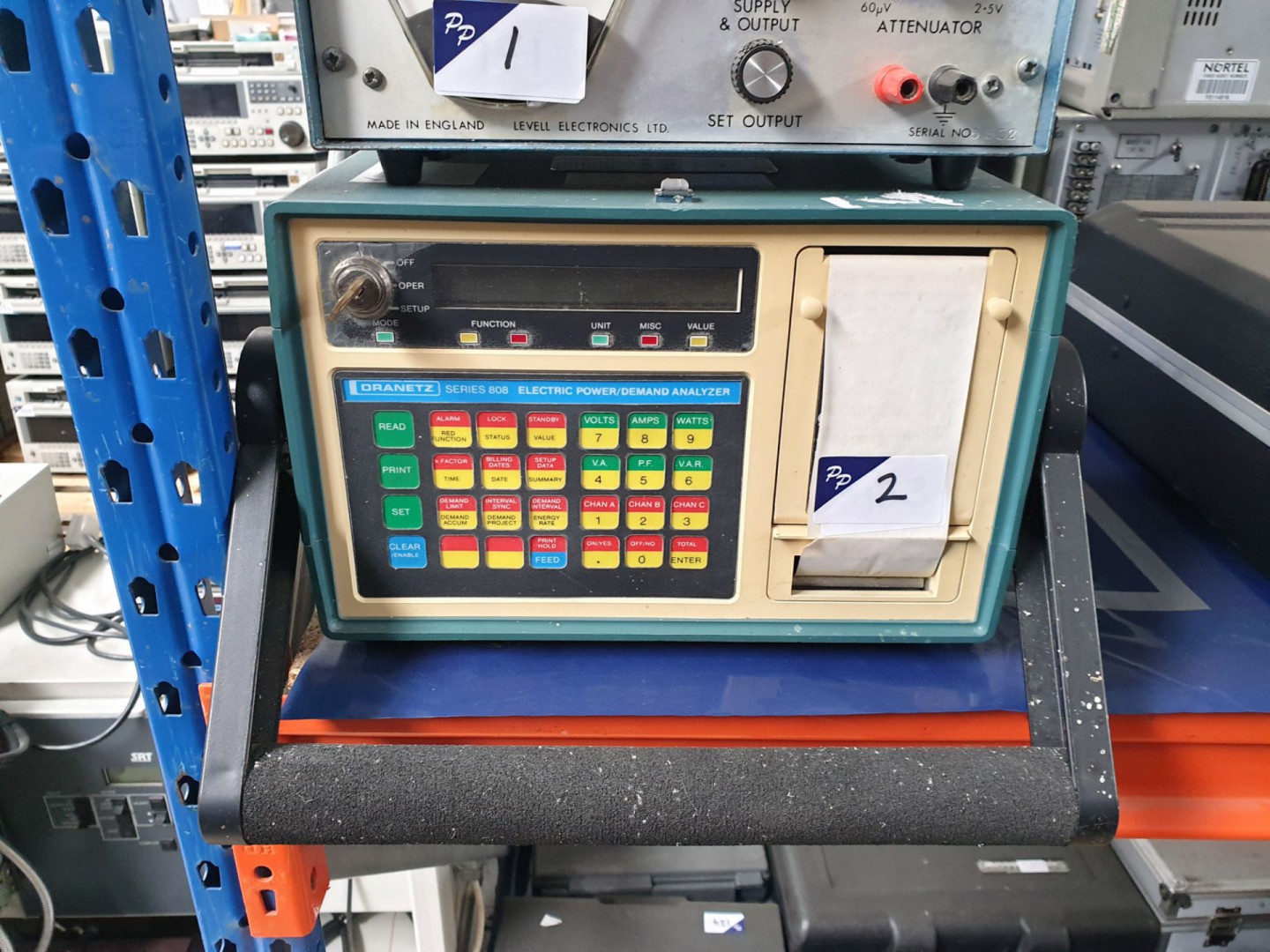 Dranetz 808A electric power demand analyser (B480)