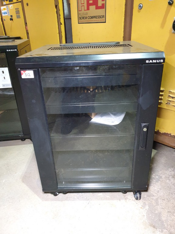 Sanus 15U mobile component rack (unused) - lot loc...