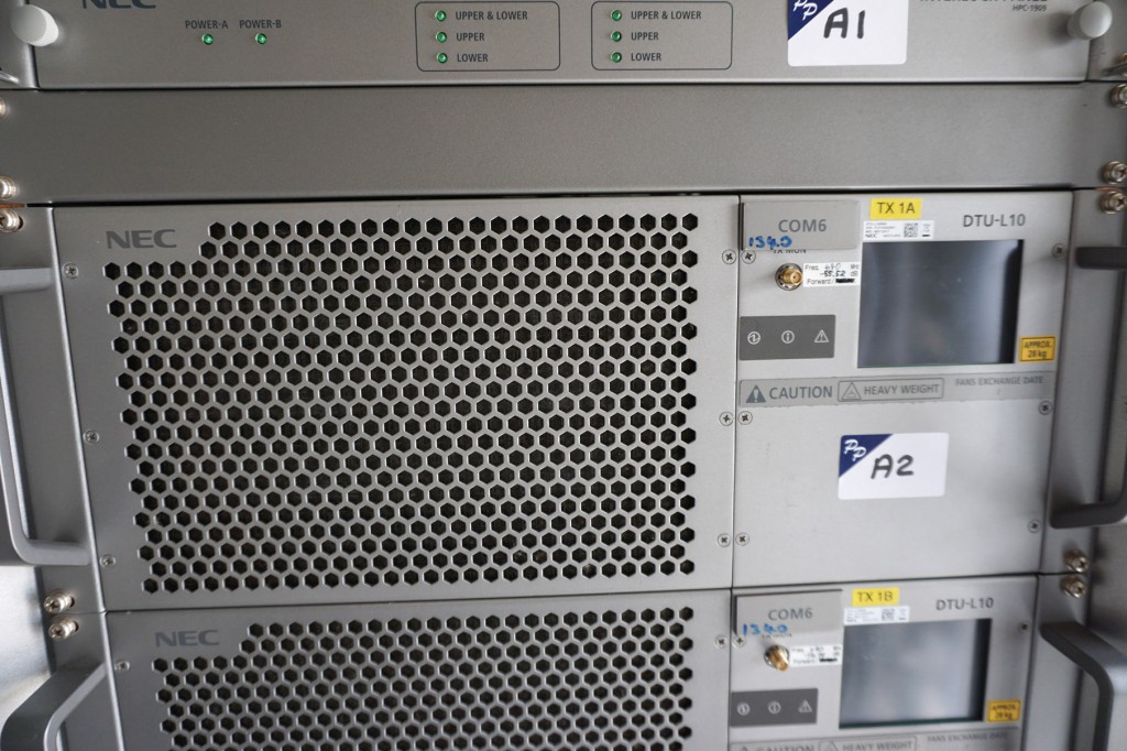 NEC DTU-L10/R6S 600W rack mounted transmitter, s/n...