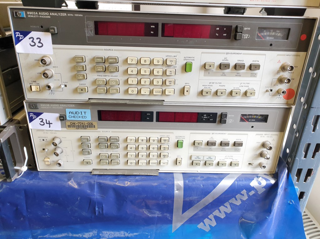 HP 8903B audio analyser