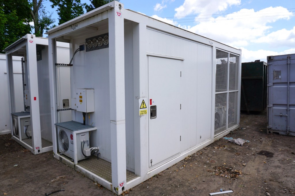 Secure climate controlled container, built in air...