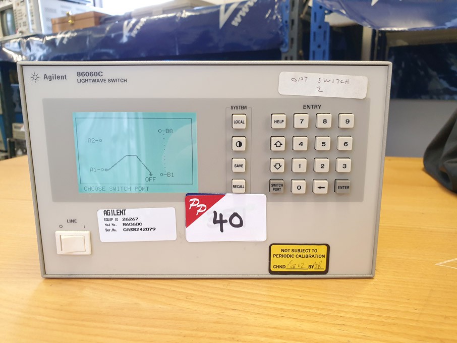 Agilent 86060C lightwave switch, opt 002, 012, 051...