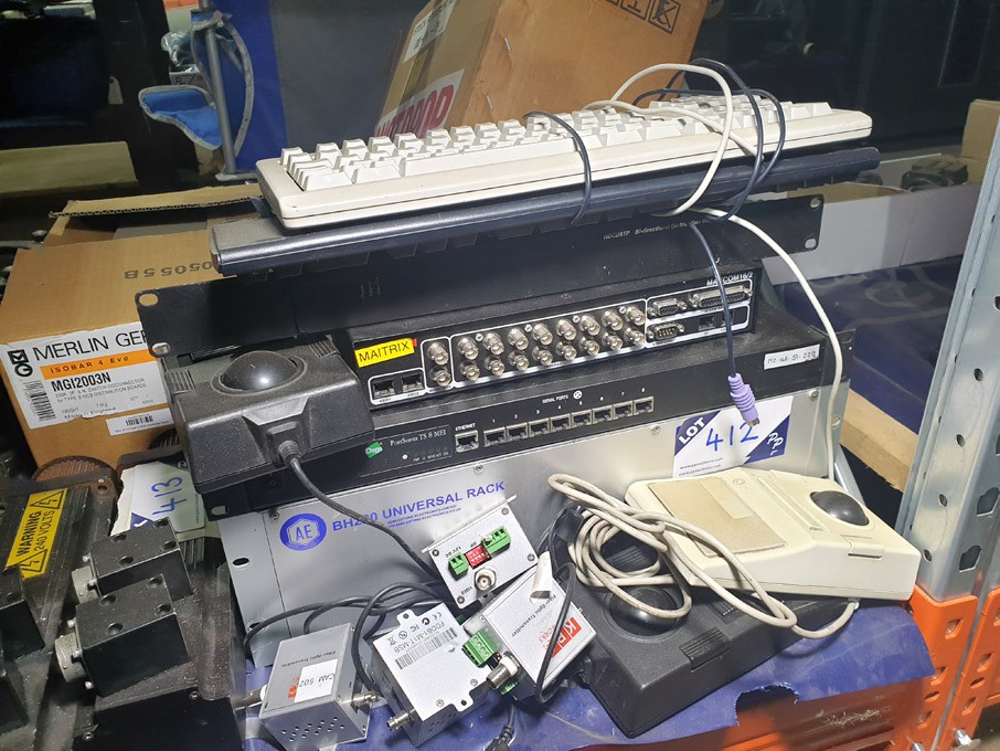 4x KBC fibre optic transmitters, Port Server ether...