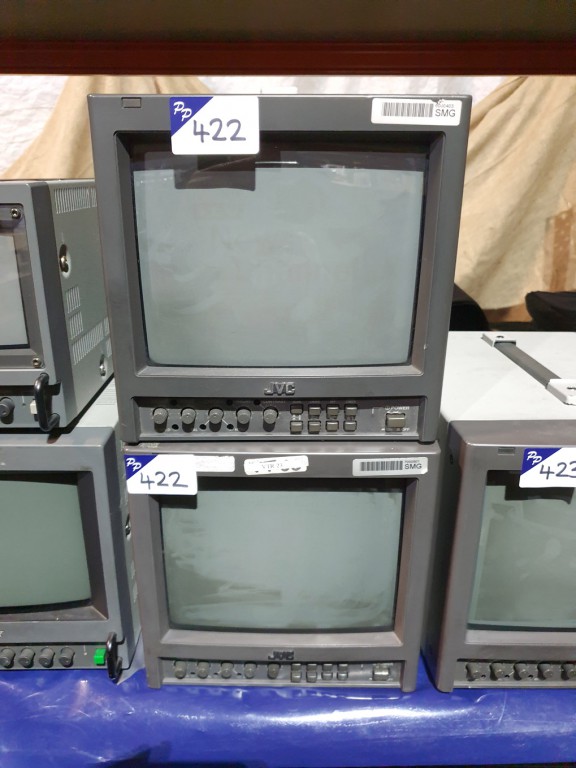2x JVC TM-1010PM-K CRT studio monitors