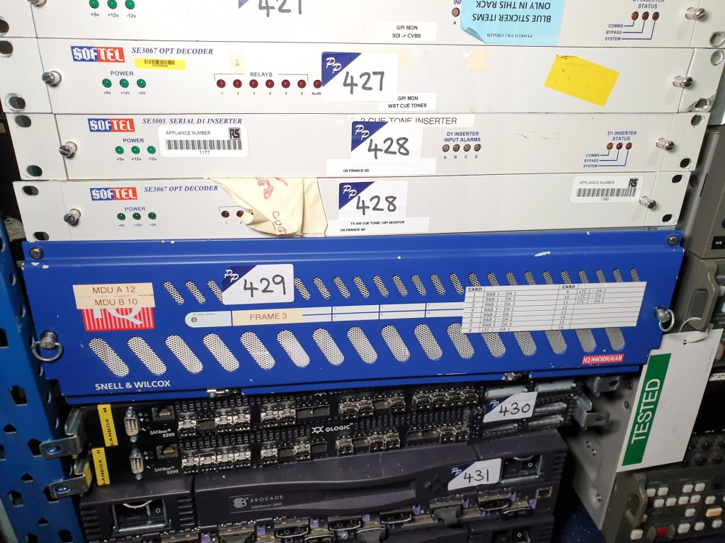 Snell & Wilcox IQ modular chassis with various inp...
