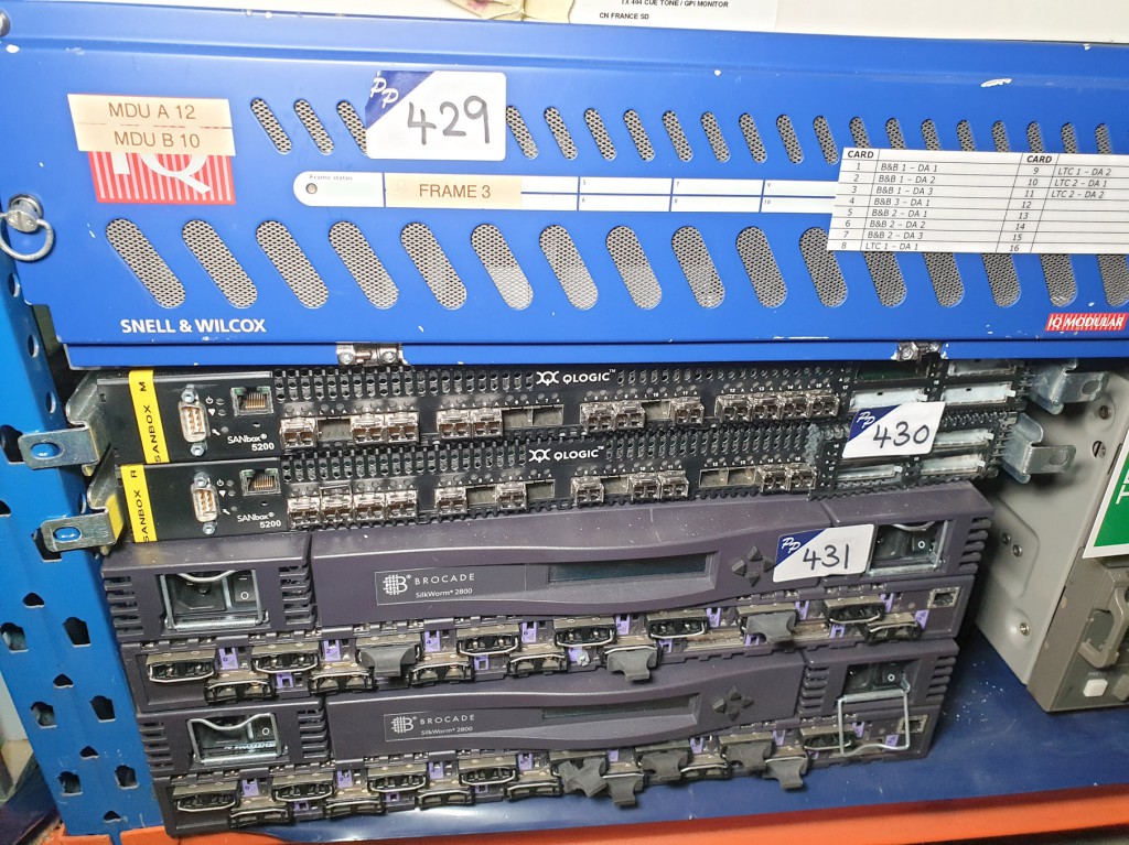 2x Q Logic San box 5200 fibre network switches