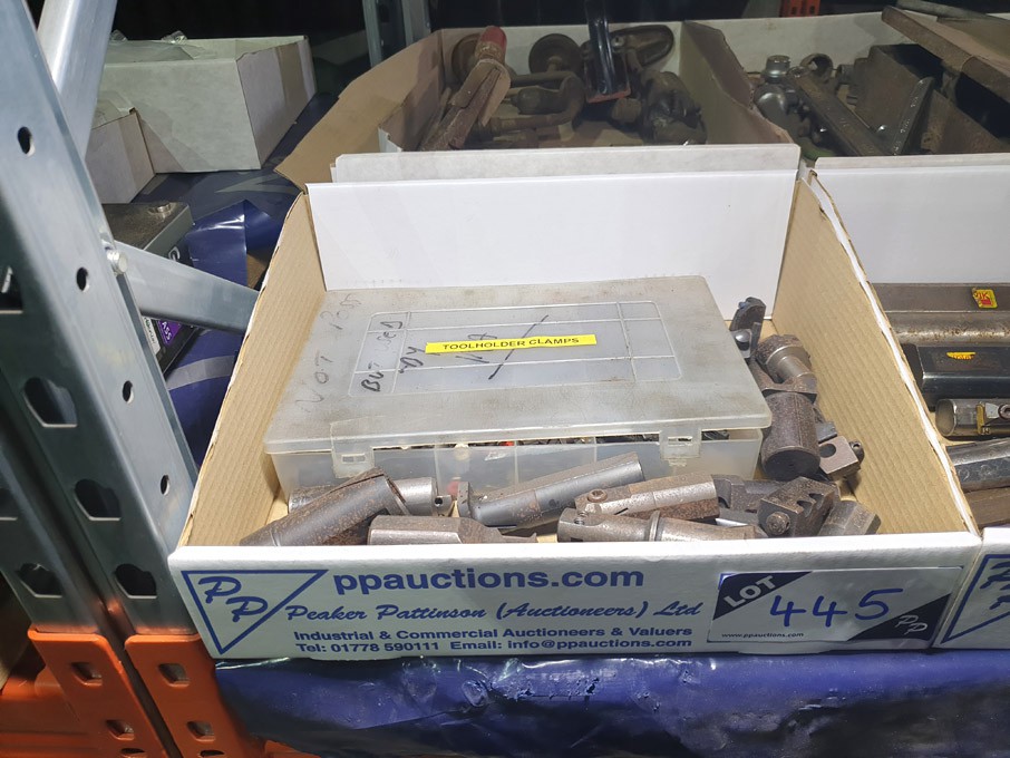 Qty various tip turning tools inc: holder clamps -...