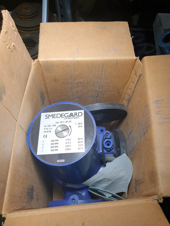 Smedegard EV5-95-2C multi speed glandless circulat...