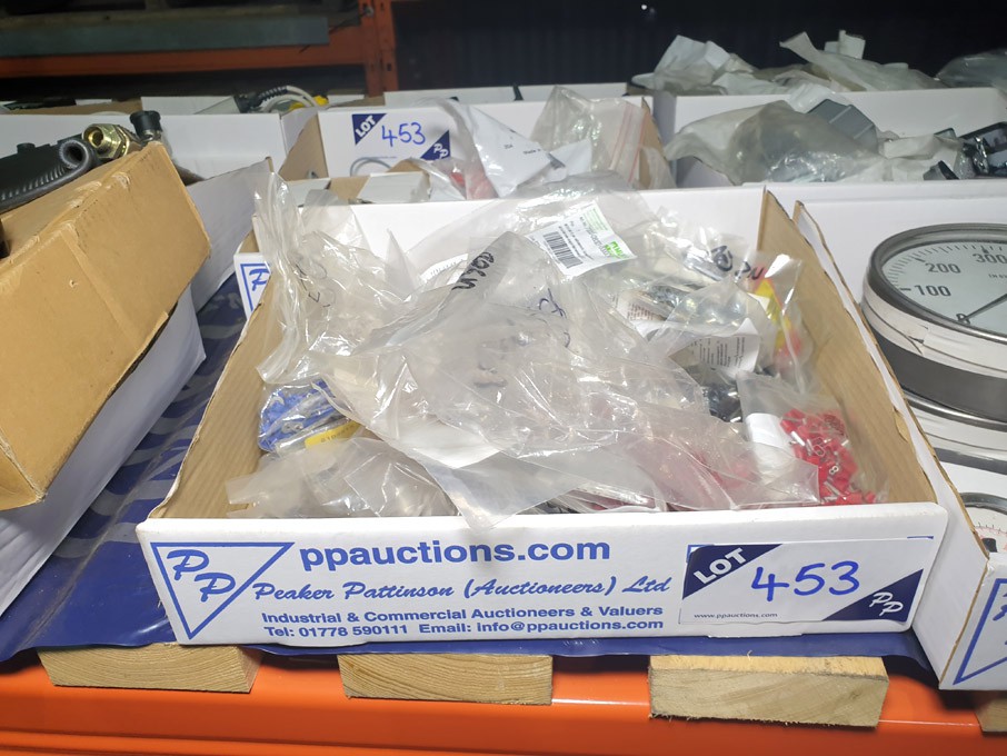Qty various electrical spares inc: connectors, cab...