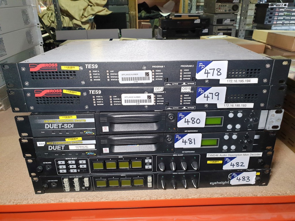 Ross Video TE9-UNI-971 programme rack type process...