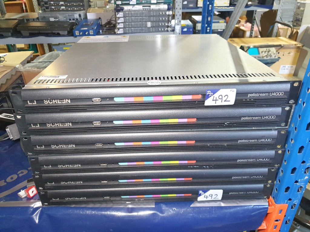 6x Screen Systems U4000 Polistream subtitling unit...