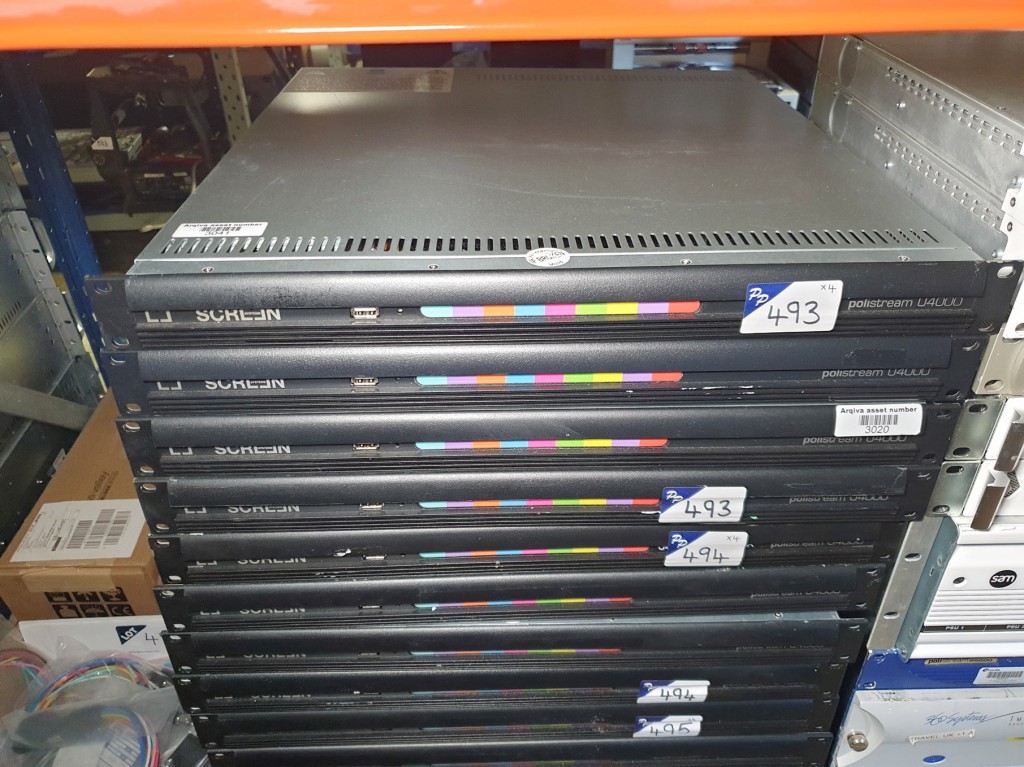 4x Screen Systems U4000 Polistream subtitling unit...