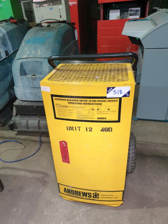 Andrews HD500 building dryer dehumidifier - lot lo...