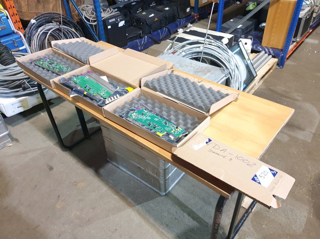 Qty various Miranda input cards inc: VDA-1002 anal...