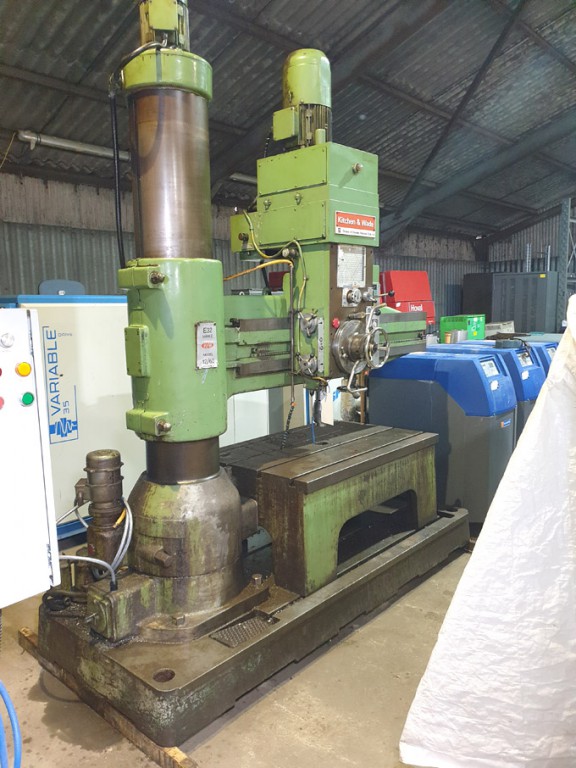Kitchen & Wade 12/60 mkII E32 radial arm drill, 60...