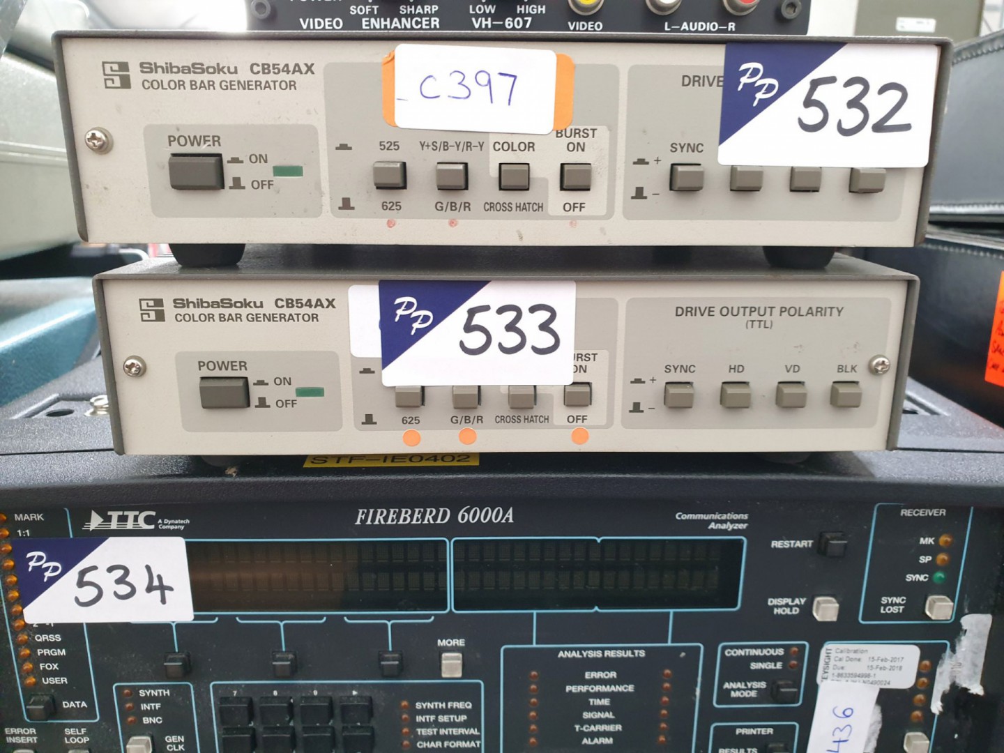 Shibasoku CB54 AX colour bar generator (C398)