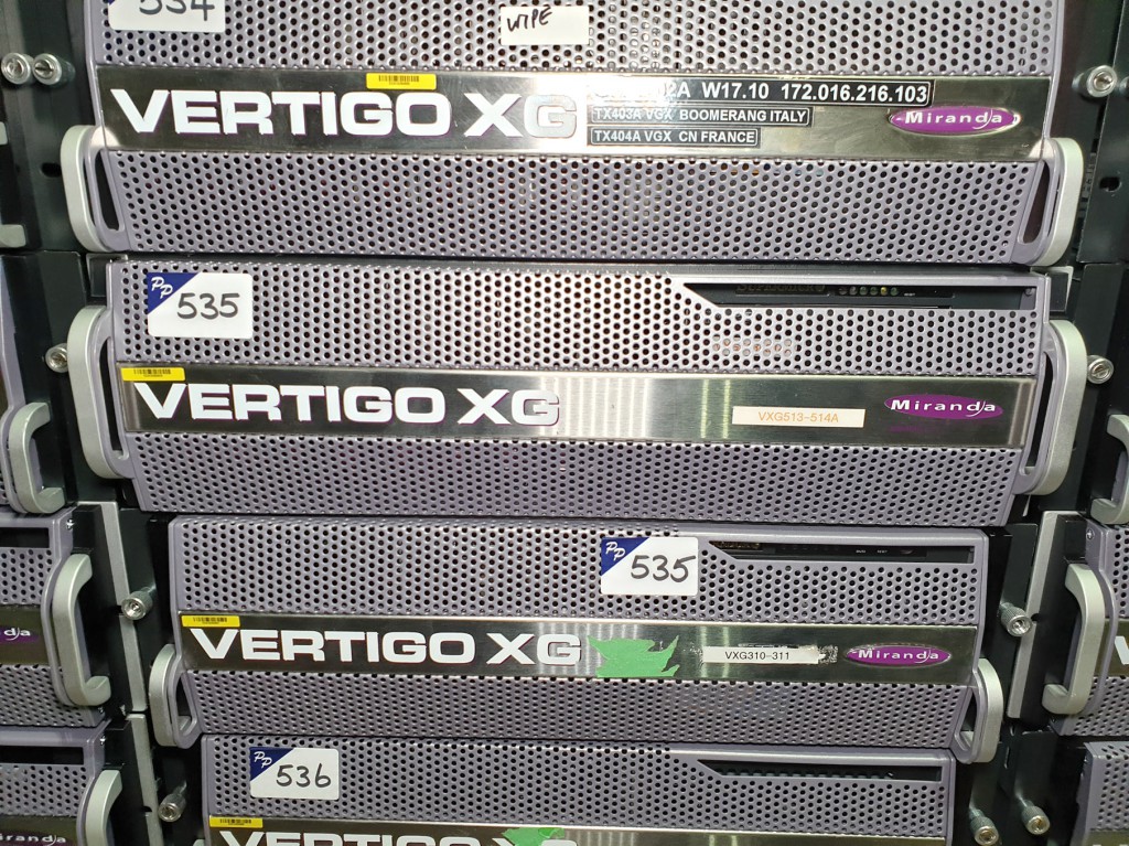 2x Miranda Vertigo XG servers