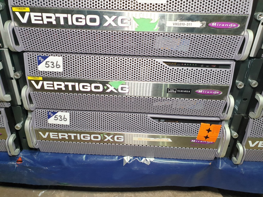 2x Miranda Vertigo XG servers