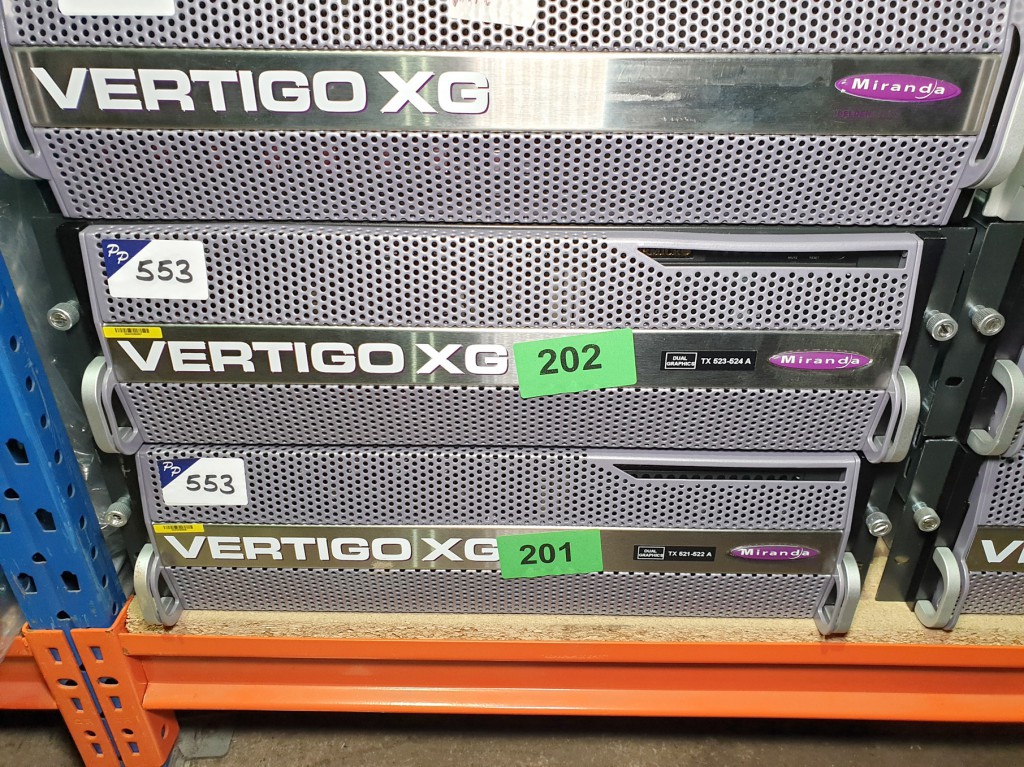 2x Miranda Vertigo XG media servers