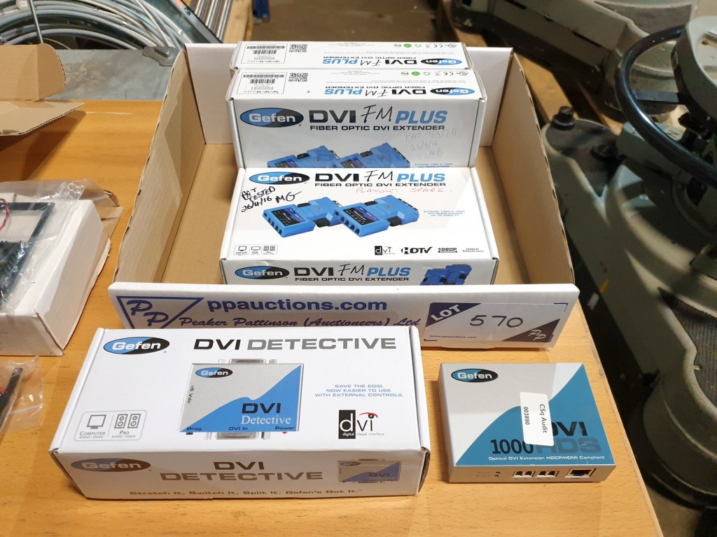 3x Gefen FM Plus fibre optic DVI extenders, Gefen...