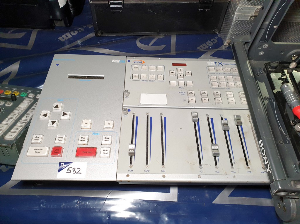 Pro-bel TX master control, intervention panel