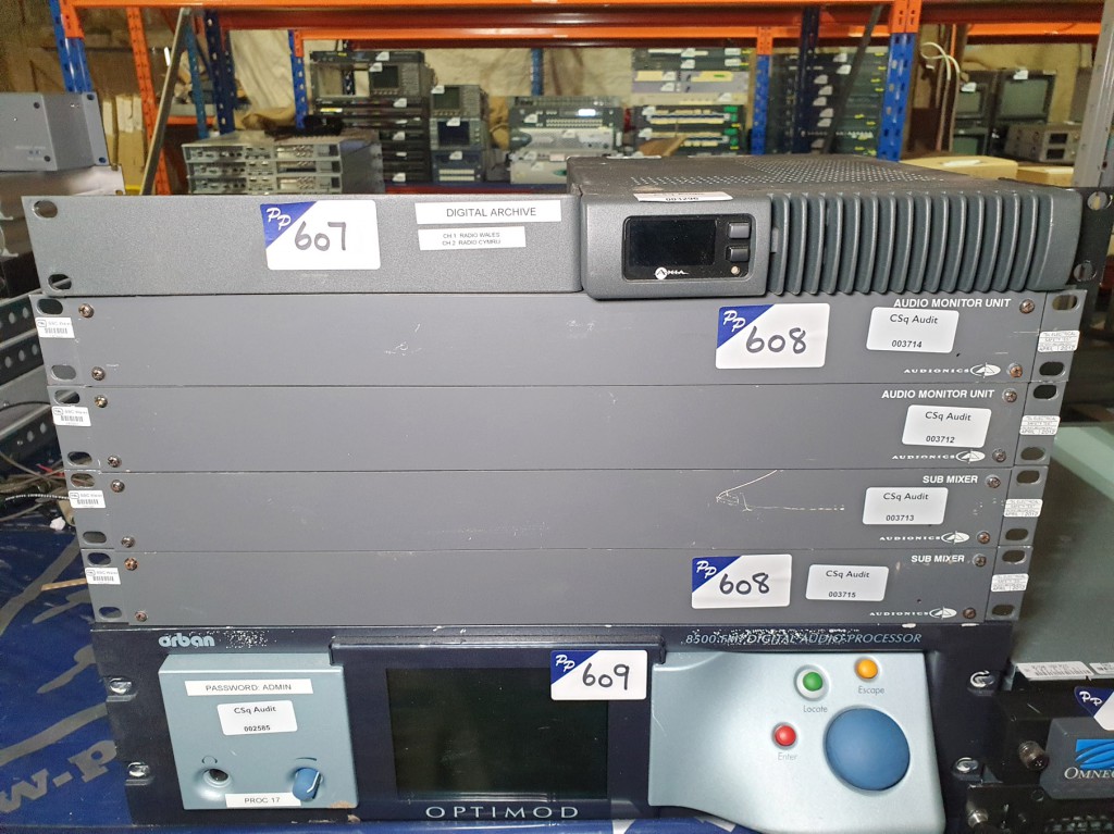2x Audionics audio monitor units, 2x Audionics sub...