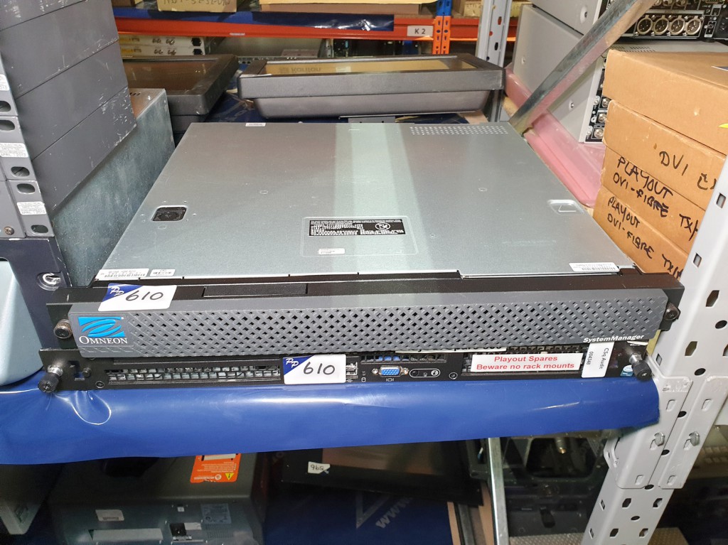 Omneon 5.23 system manager, Dell power edge 860 se...