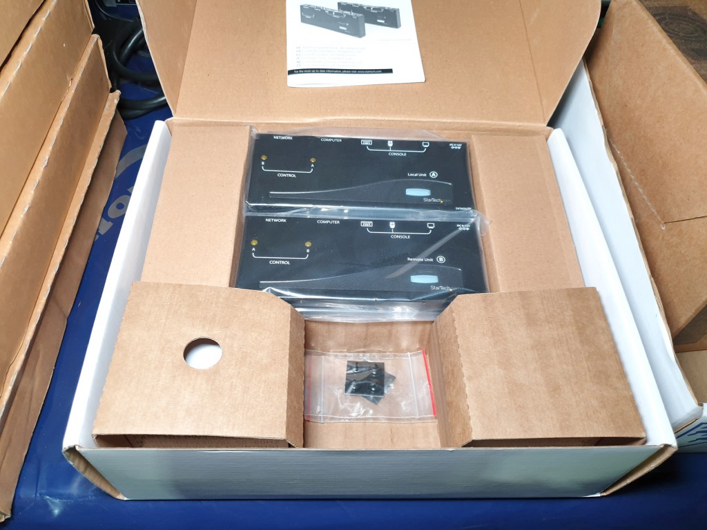 2x Startech SV565UTP KVM console extenders (boxed)