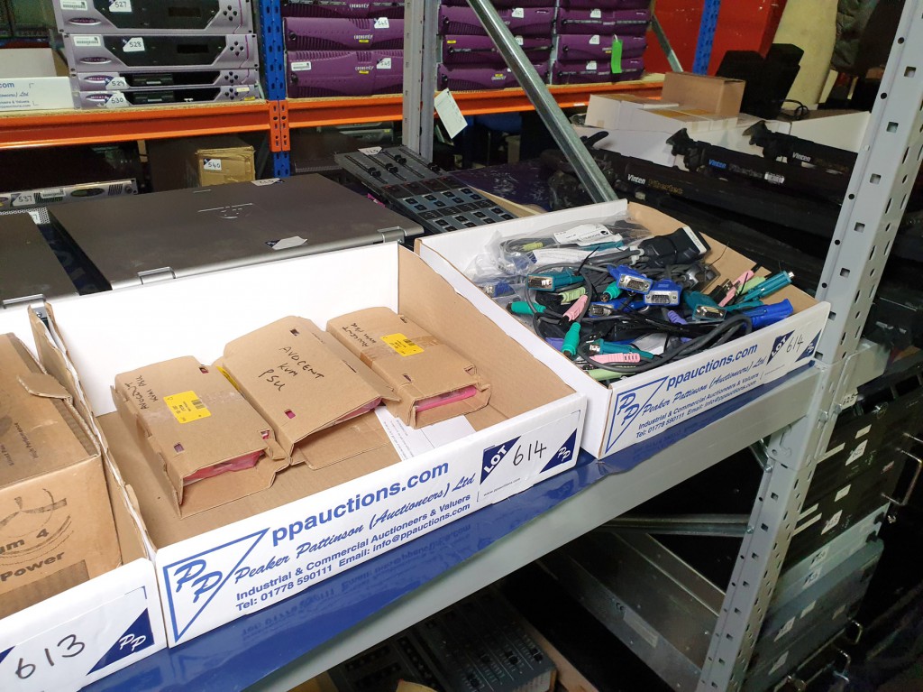 3x Avocent KVM power supplies, Avocent AMIQDM modu...