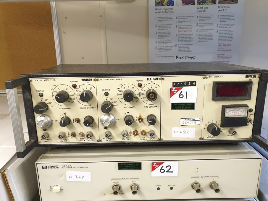 2x Bentham lock-in amplifiers, display unit - lot...
