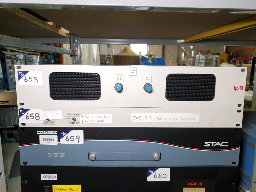 IPK audio monitor, DVD-RI audio input switch