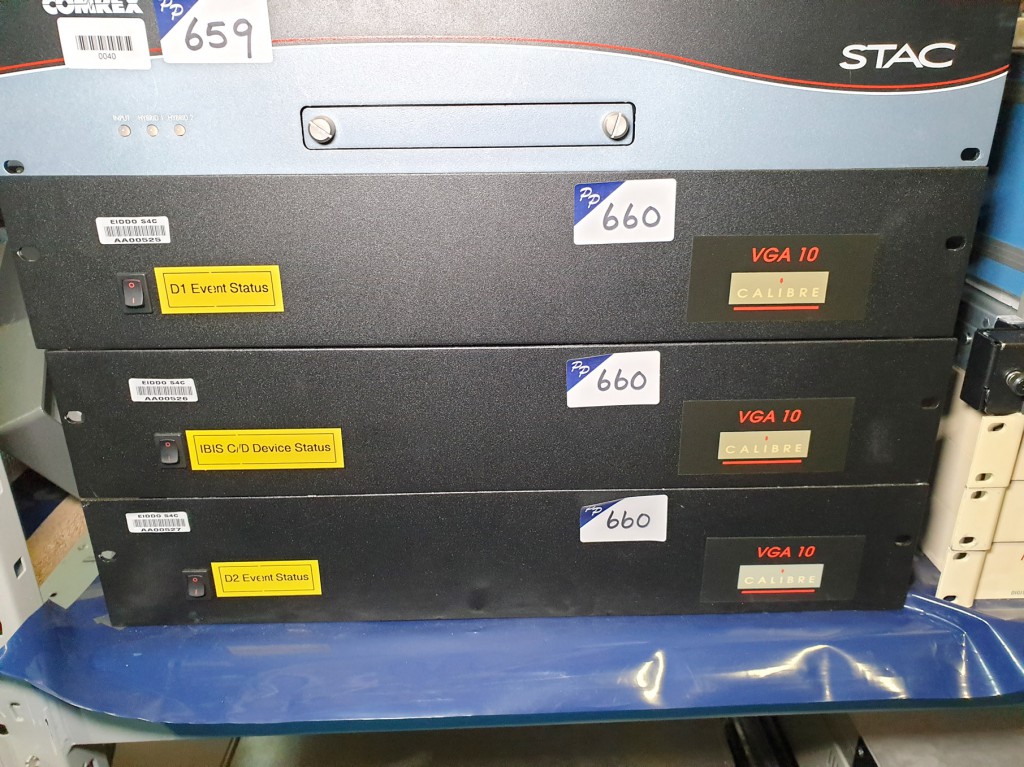 3x Calibre VGA 10 channel frames