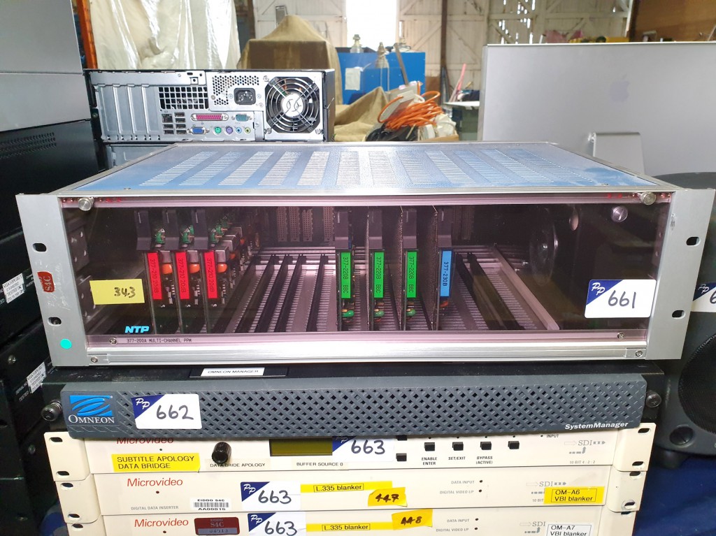 NTP 377-200 housing frame inc: various input cards