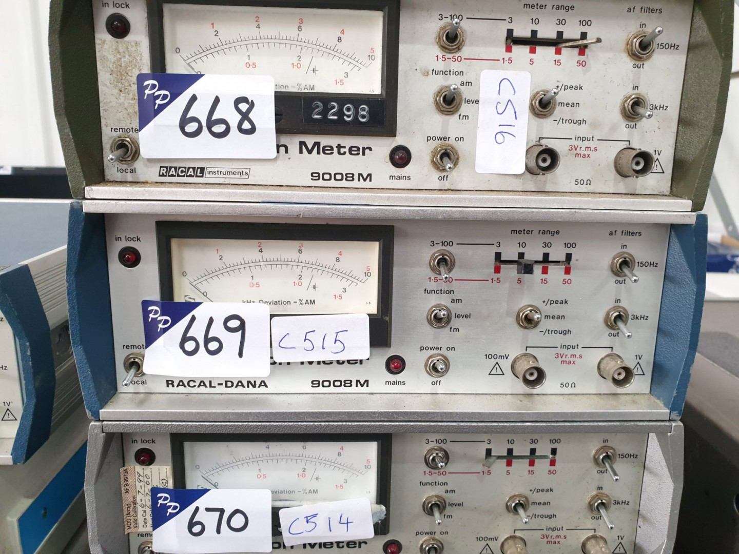 Racal 9008M mod meter, AM/FM (C515)
