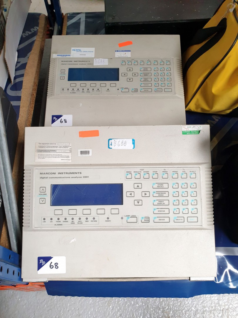 Marconi 2851 & 2850A digital transmission analyser...