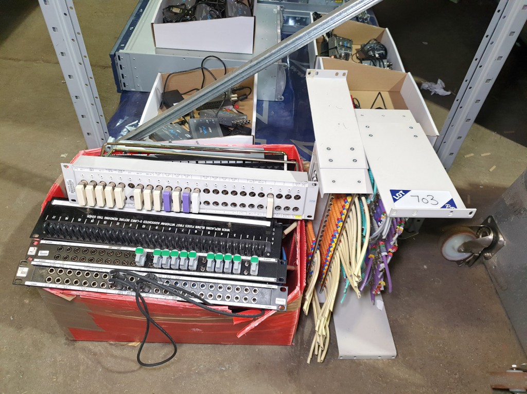 Qty various inc: patch panels, VGA rack type panel...