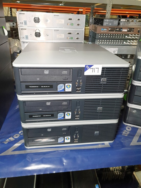 3x HP Core 2 VPro work stations