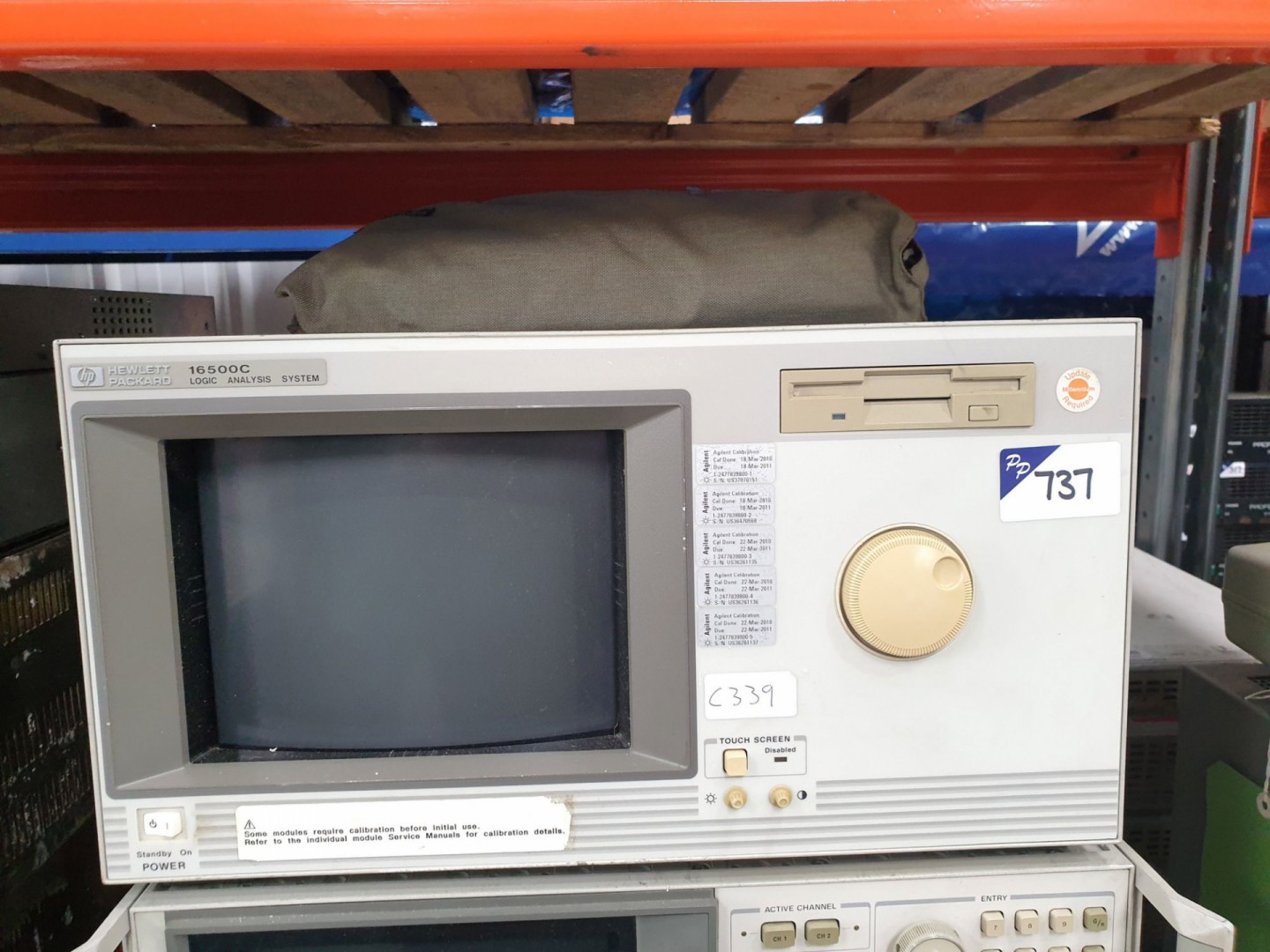 HP 16500C logic analyser with 1x 16555A clock card...