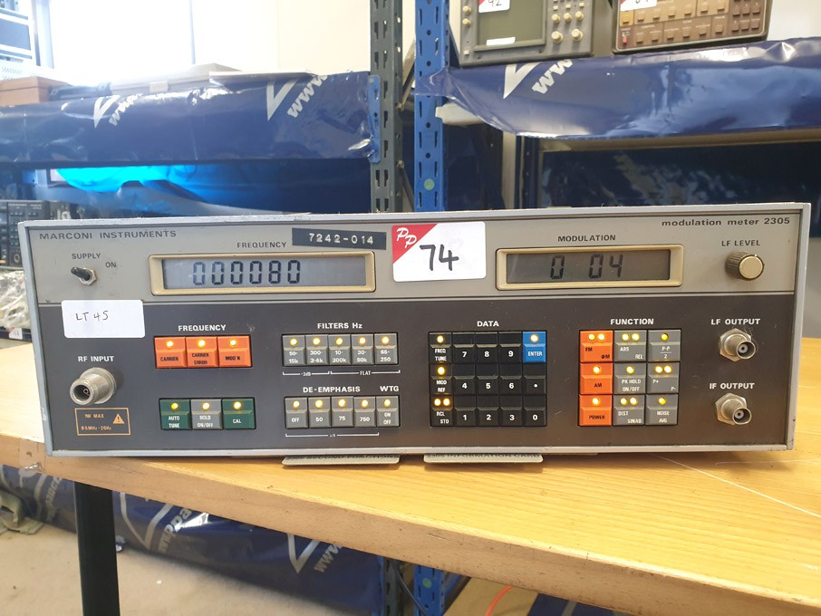Marconi 2305 modulation meter - lot located at: PP...