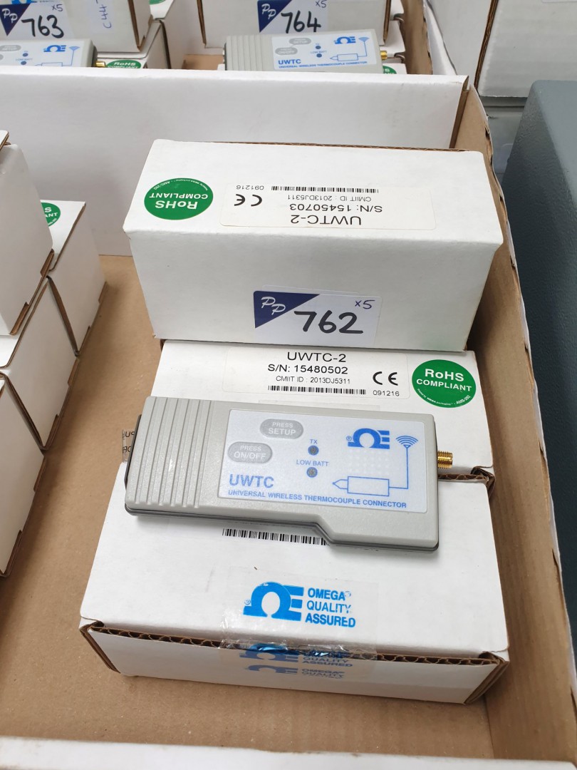 5x Omega UWTC-2 universal wireless thermocouple co...