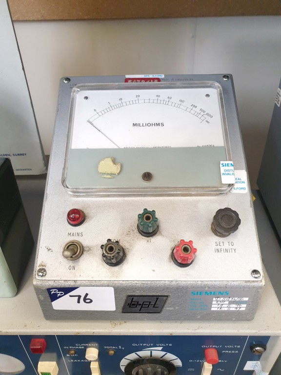 BPL RM155-B/3 low resistance ohmmeter