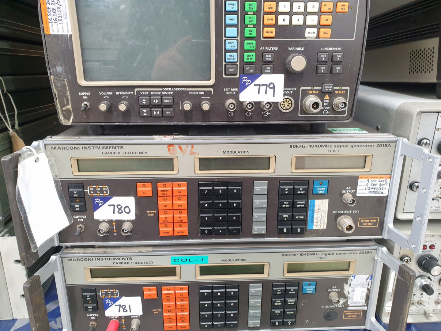 Marconi 2019A synthesized signal generator, 80 kHz...