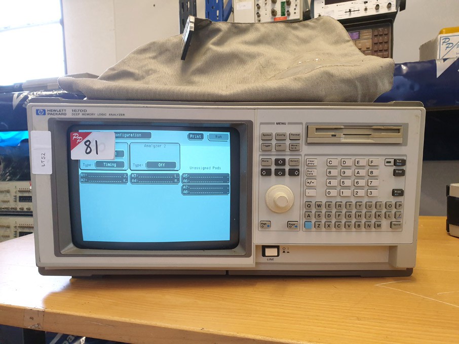 HP 1670D deep memory logic analyser with pods...